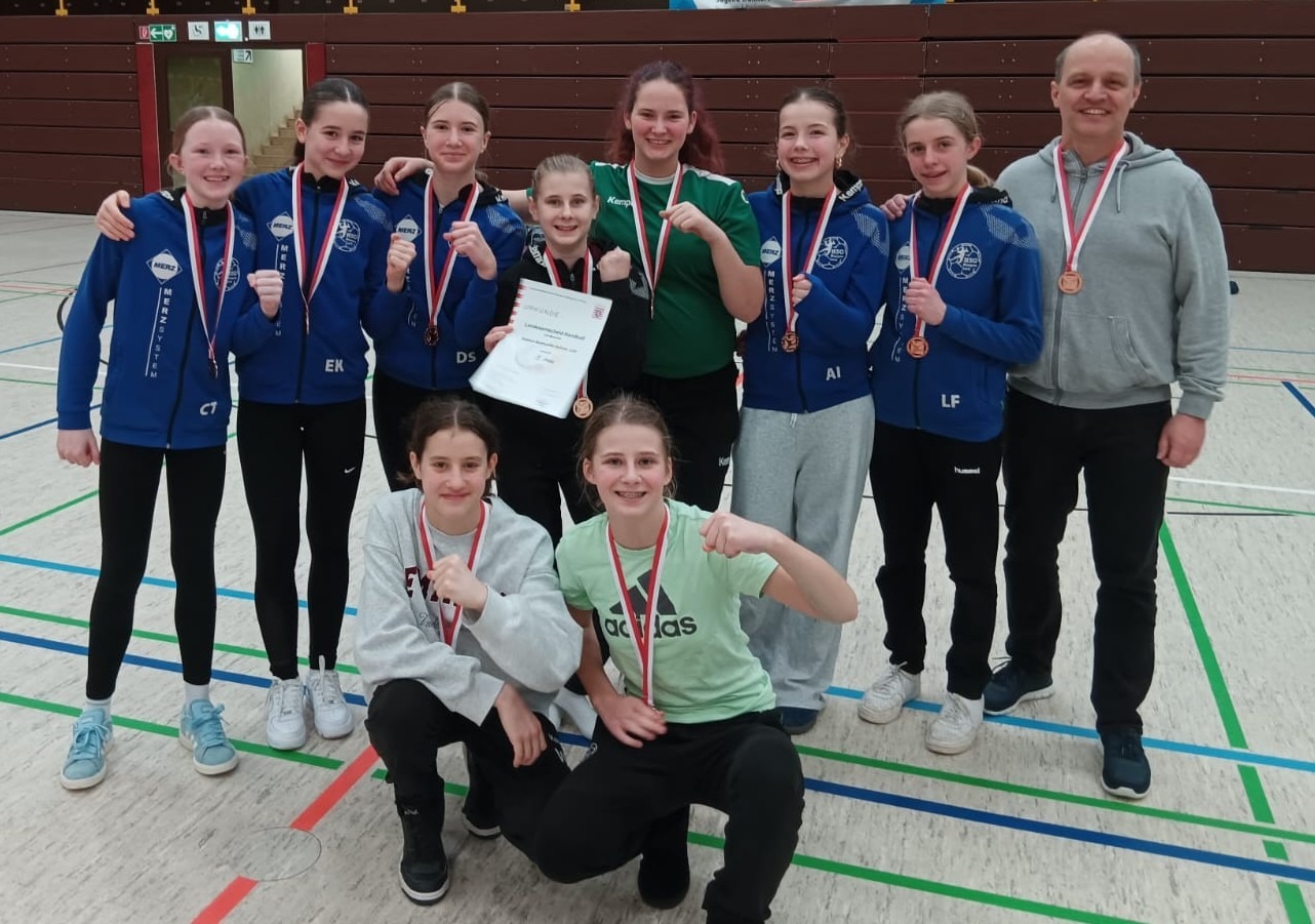 U14-Handballerinnen der DBS gewinnen die Bronzemedaille bei den Hessenmeisterschaften